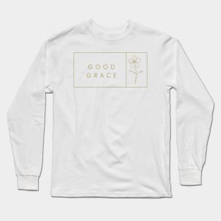 Good Grace - simple floral/flower design Long Sleeve T-Shirt